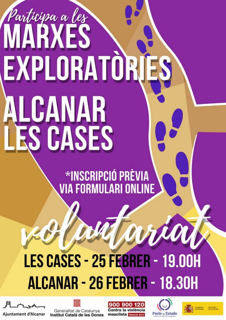 Marxes exploratries de dones a Les Cases dAlcanar