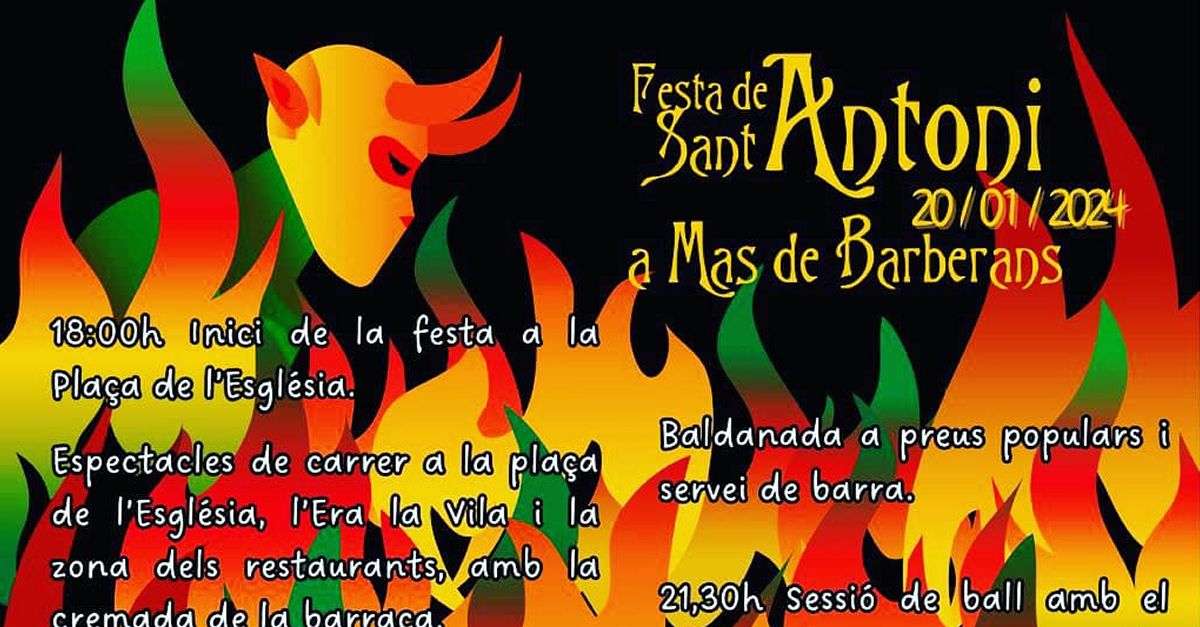 Sant Antoni 2024 a Mas de Barberans