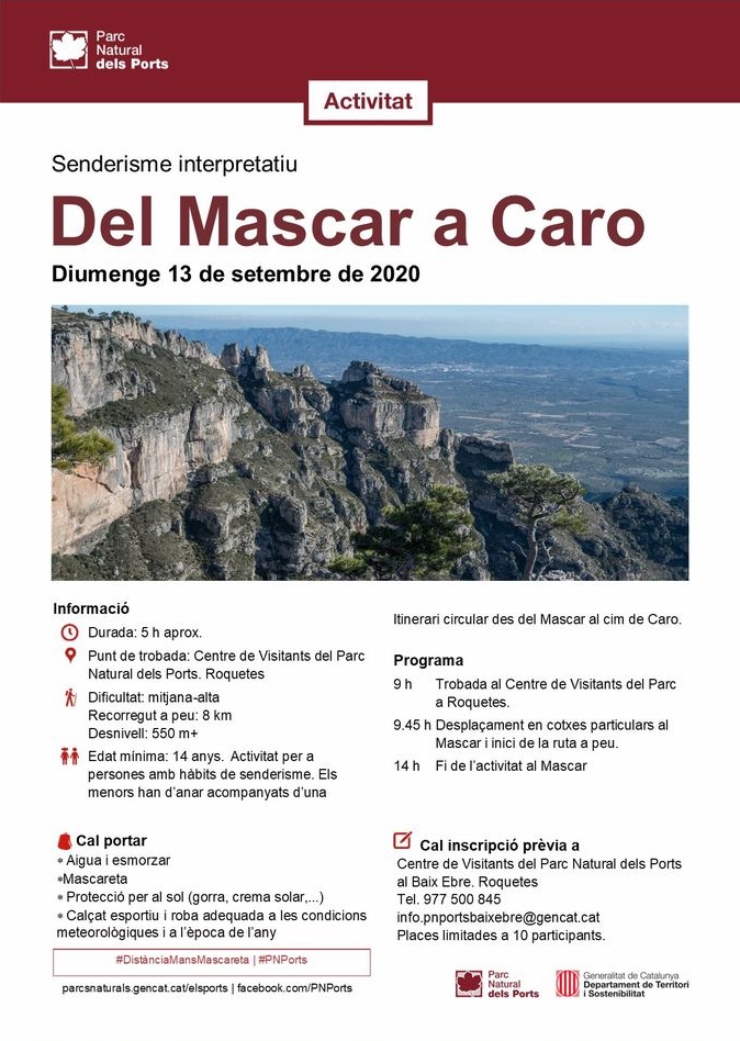 Itinerari circular des del Mascar al cim de Caro