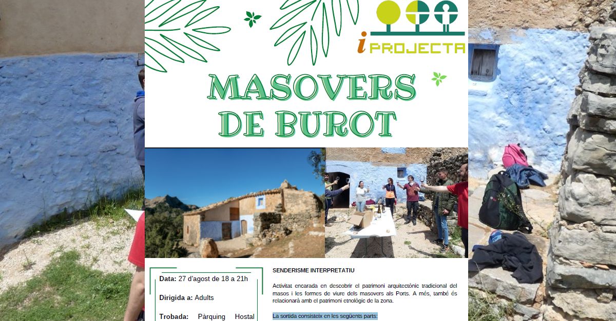 Activitat deducaci ambiental: Masovers de Burot