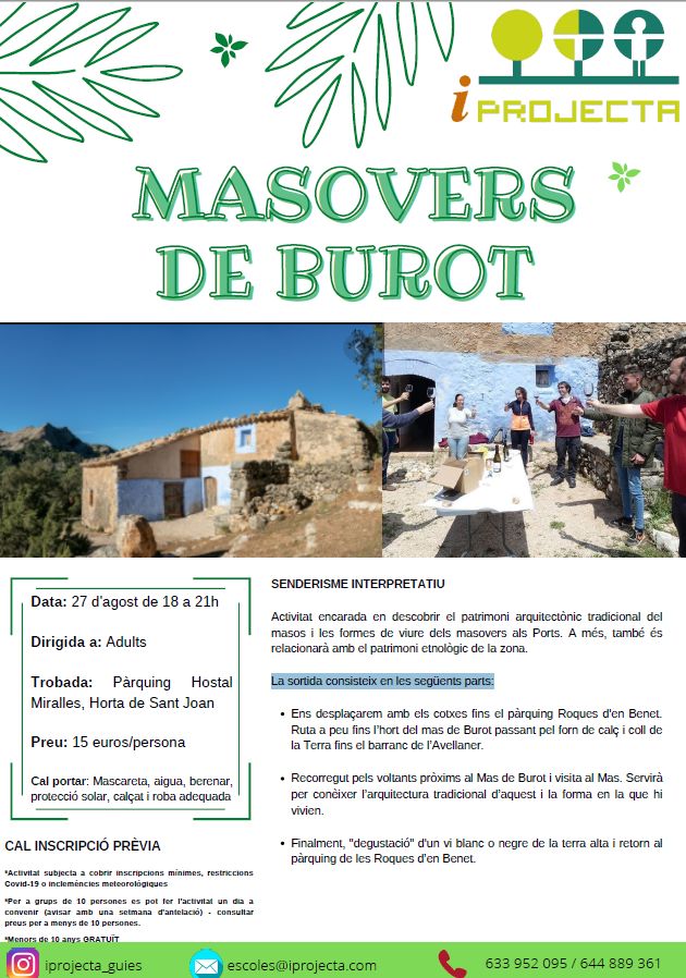 Activitat deducaci ambiental: Masovers de Burot