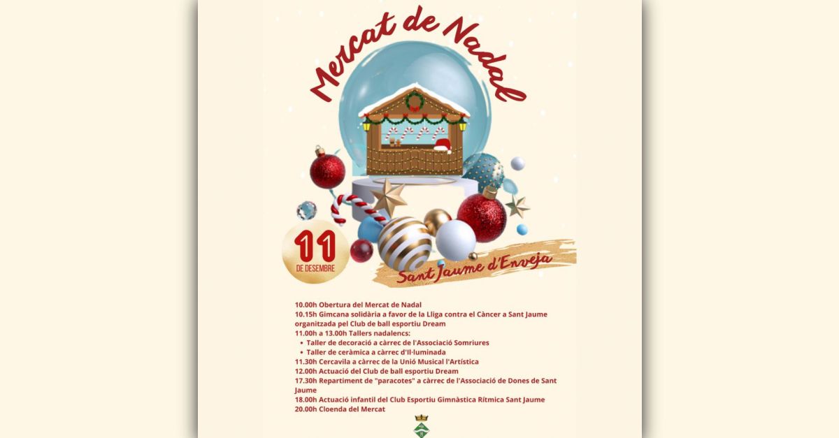 Mercat de Nadal de Sant Jaume dEnveja (ajornat al 18 de desembre)