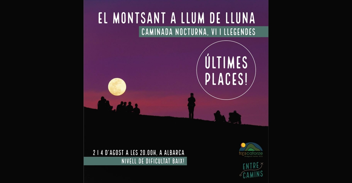 El Montsant a llum de lluna