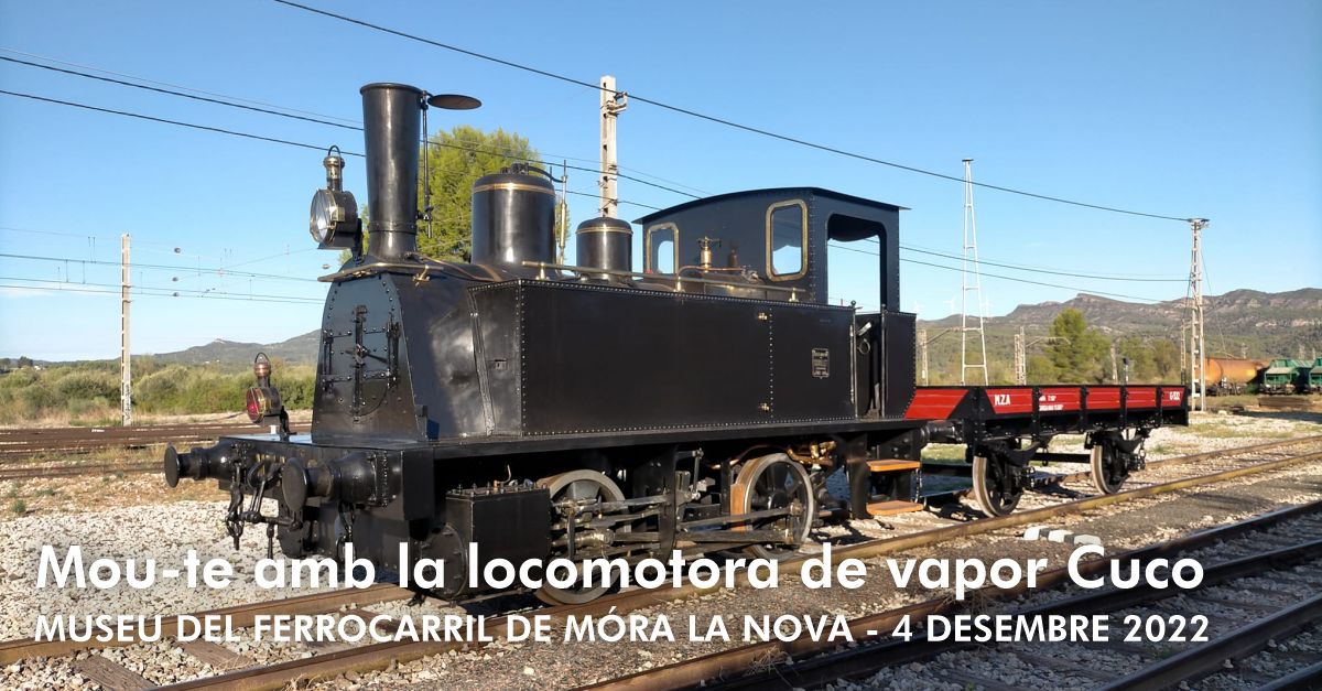 Mou-te amb la locomotora de vapor Cuco