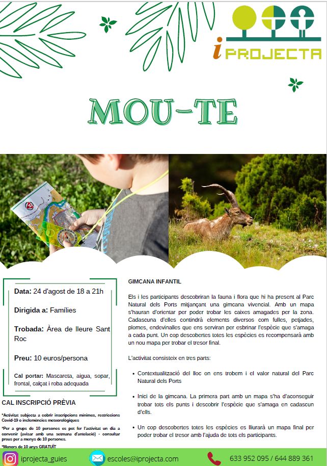 Activitat deducaci ambiental: Mou-te (gimcana infantil)