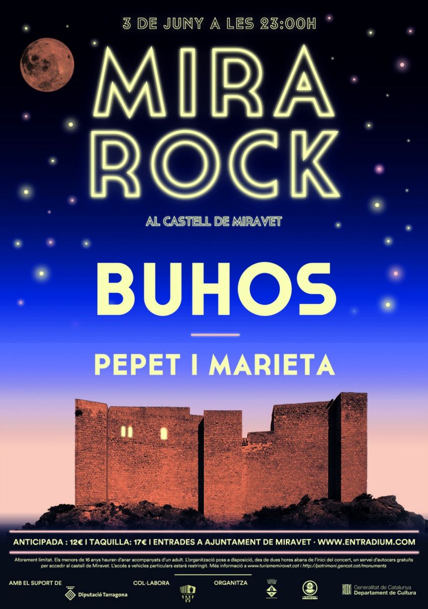 Mira Rock al castell de Miravet