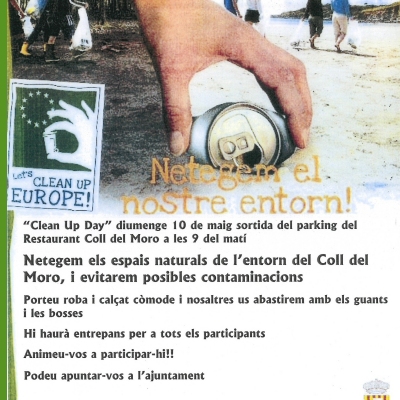 Lets clean up!. Netegem els espais naturals de l’entorn del Coll del Moro