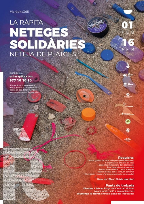 Neteges solidries a les platges de La Rpita