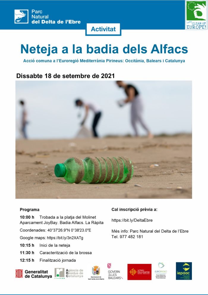 Neteja a la badia dels Alfacs