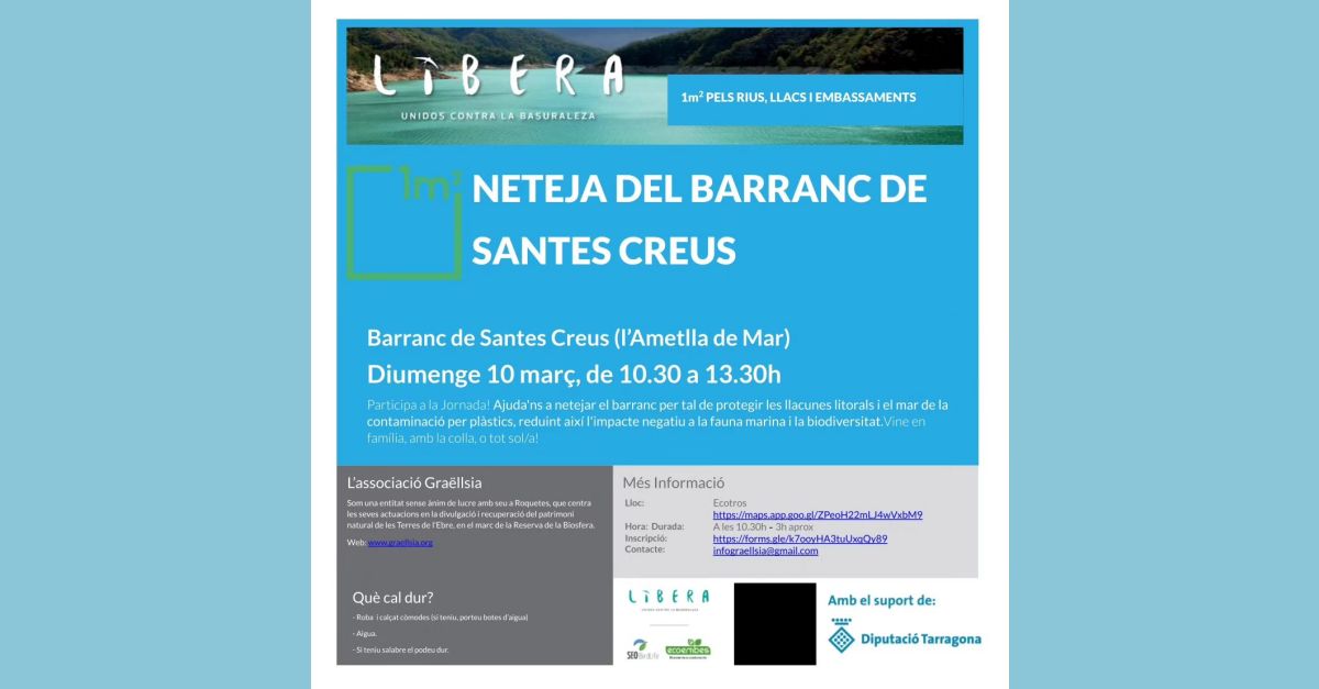 Neteja del barranc de Santes Creus