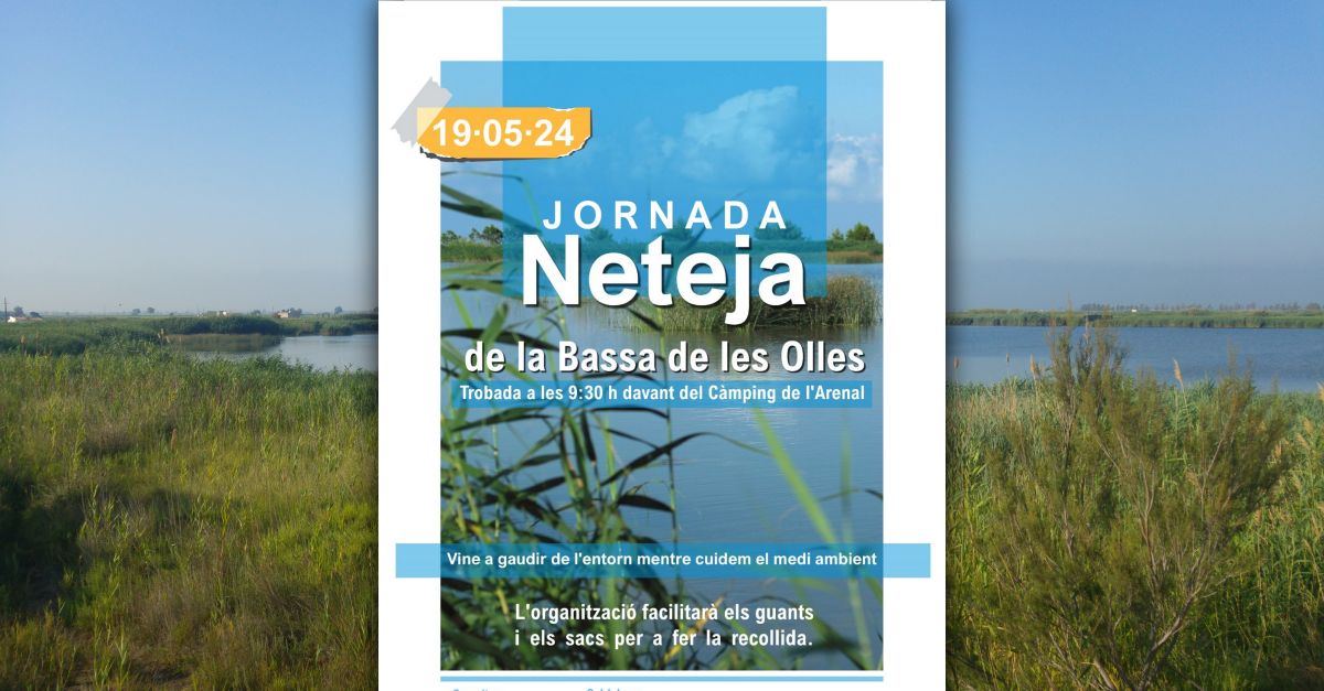 Jornada de limpieza en la Bassa de les Olles