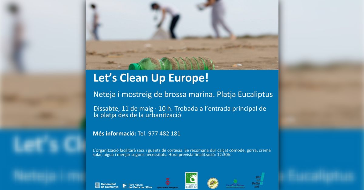 Limpieza y muestreo de basura marina en la playa Eucaliptus