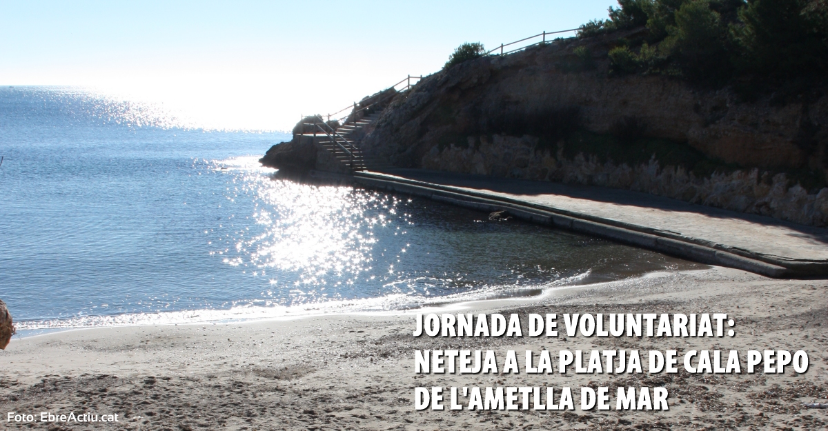 Jornada de limpieza a la playa de Cala Pepo