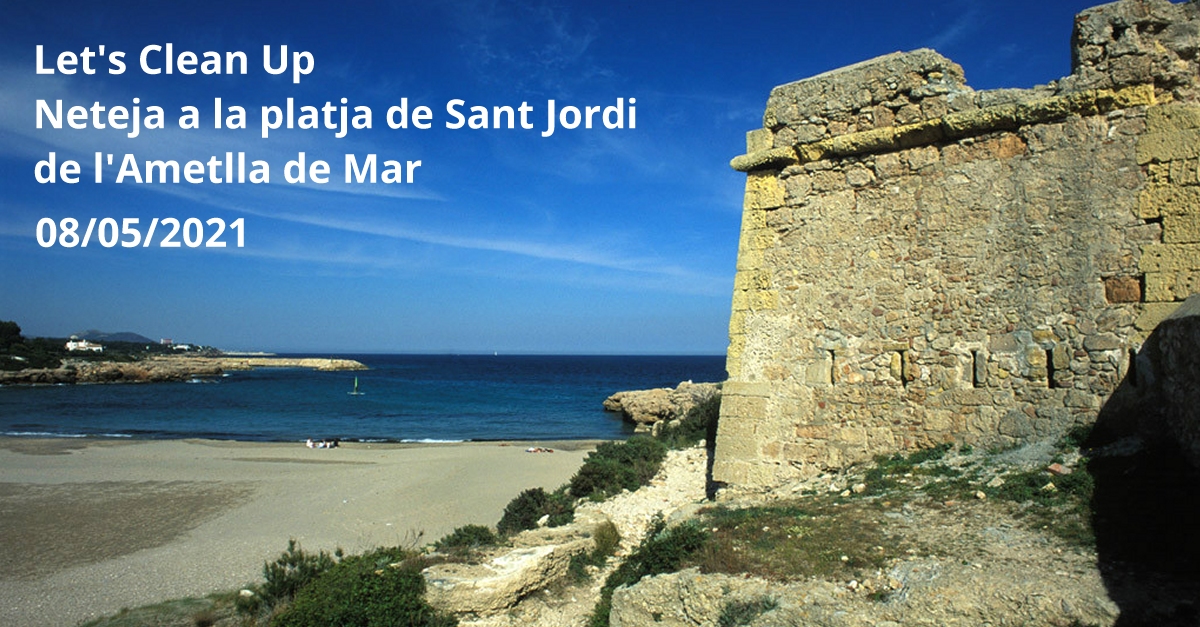 Lets Clean Up - Neteja a la platja de Sant Jordi de lAmetlla de Mar