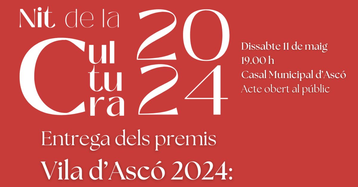 Nit de la Cultura Vila dAsc 2024