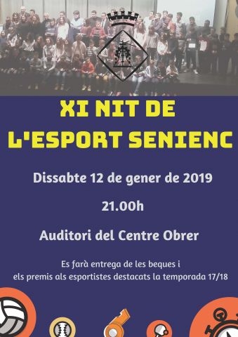 XI Nit de lEsport Senienc