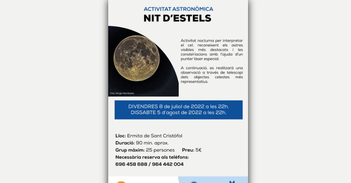 Activitat astronmica Nit destels