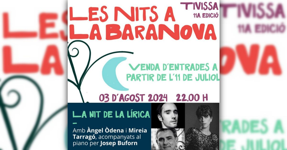 11a edici de les Nits a la Baranova: La nit de la lrica