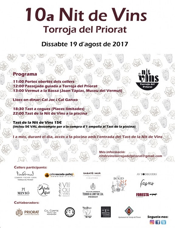 10a Nit de Vins de Torroja 2017