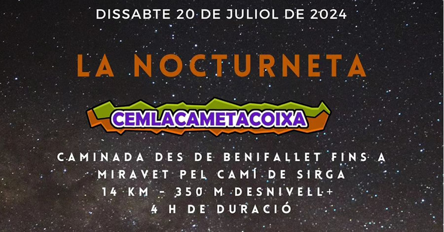 La Nocturneta: caminada de Benifallet a Miravet