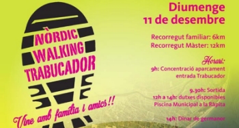 Practica el Nrdic Walking en famlia a la Platja del Trabucador