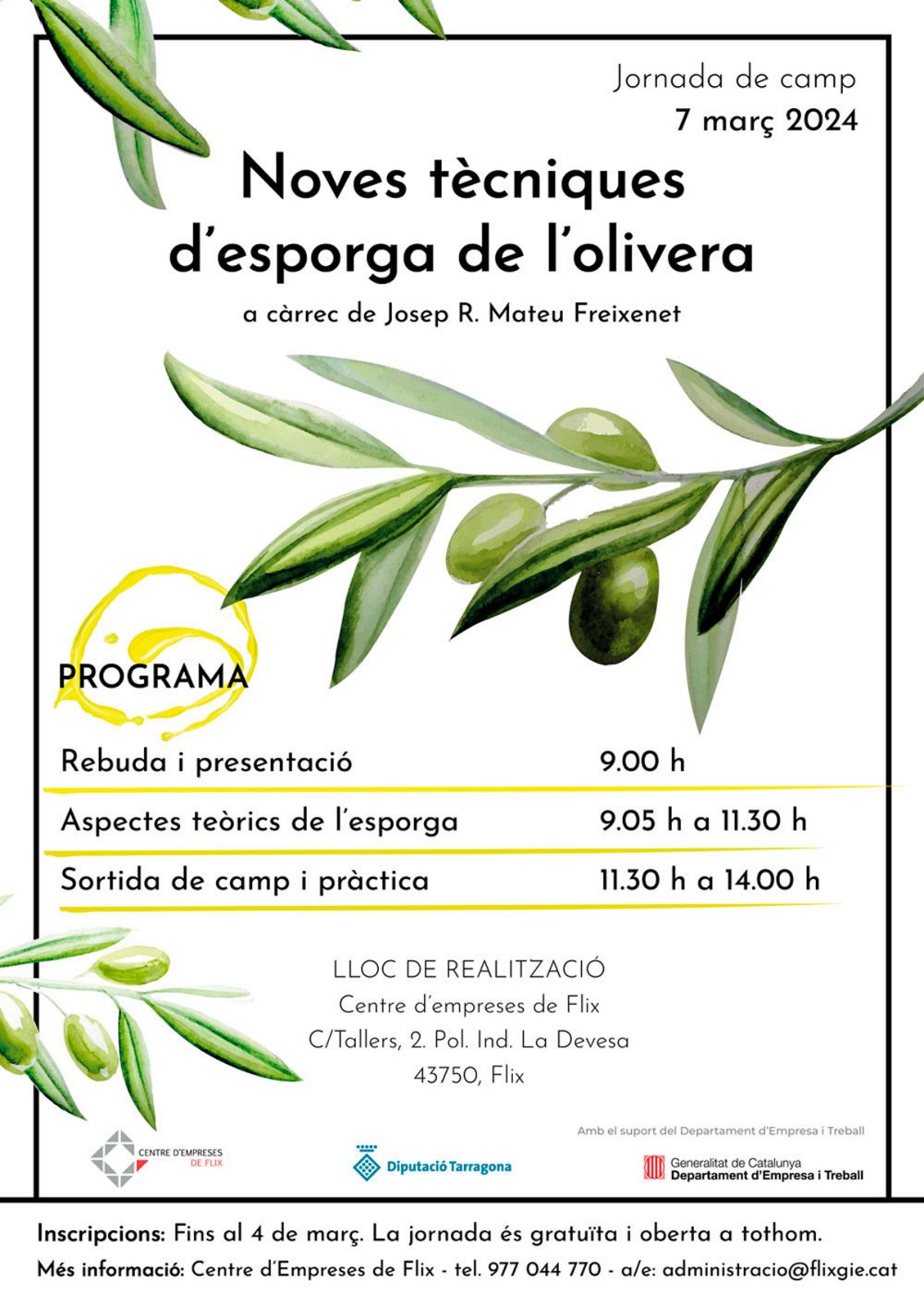 Jornada de Camp Noves tcniques desporga de lolivera. 