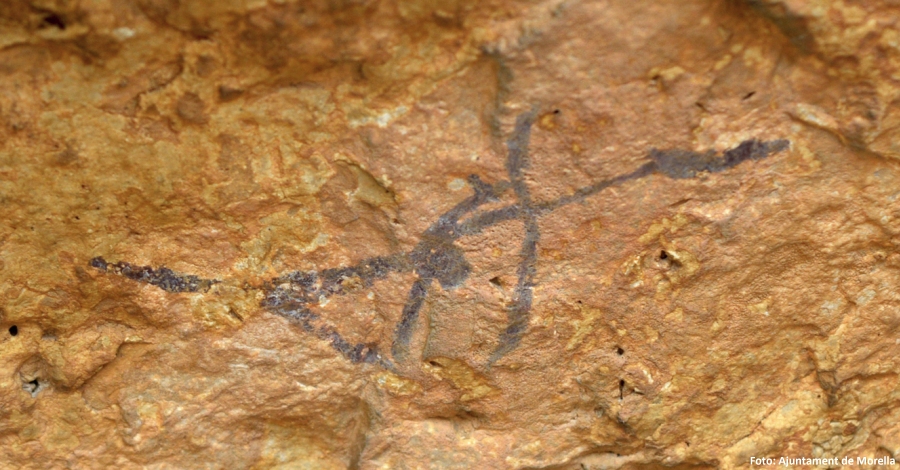 Se restauran las pinturas rupestres de la Cueva del Roure de Morella la Vella | EbreActiu.cat, revista digital de ocio activo | Terres de l’Ebre...