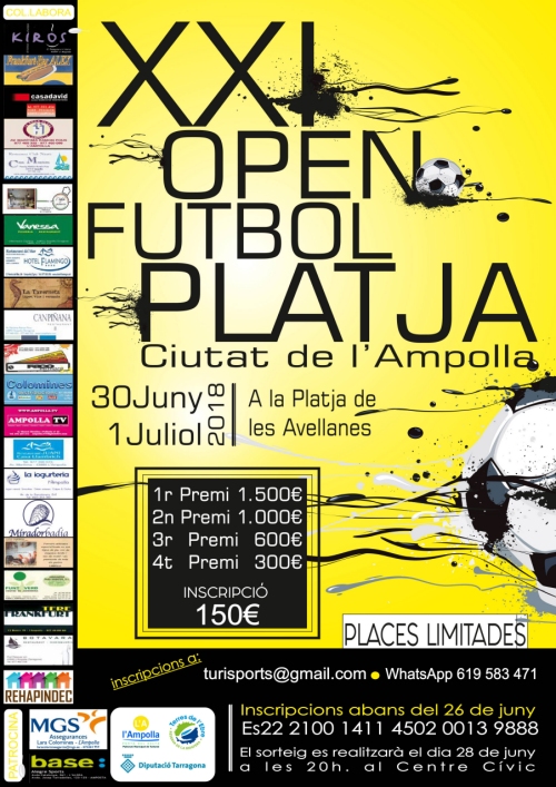 XXI Open de futbol platja Ciutat de lAmpolla