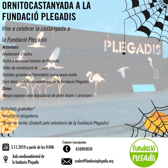 Ornitocastanyada a la Fundaci Plegadis