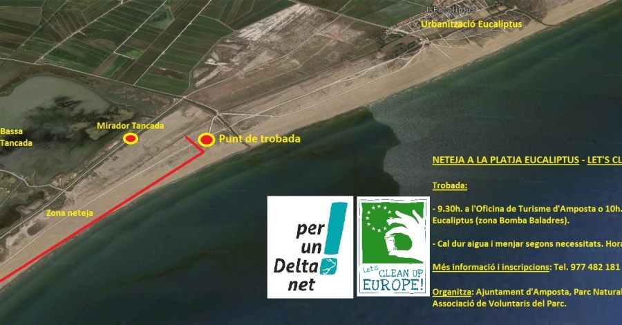 Lets Clean Up Europe en la playa Eucaliptus