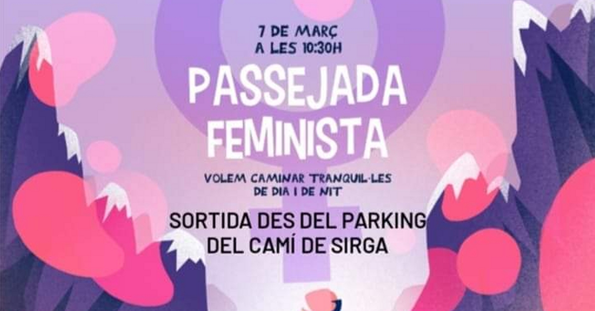 Passejada feminista a Amposta