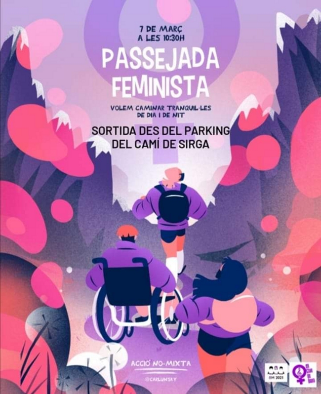 Passejada feminista a Amposta