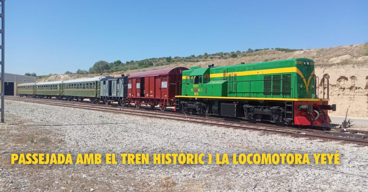 Passejada amb el tren histric i la locomotora Yey