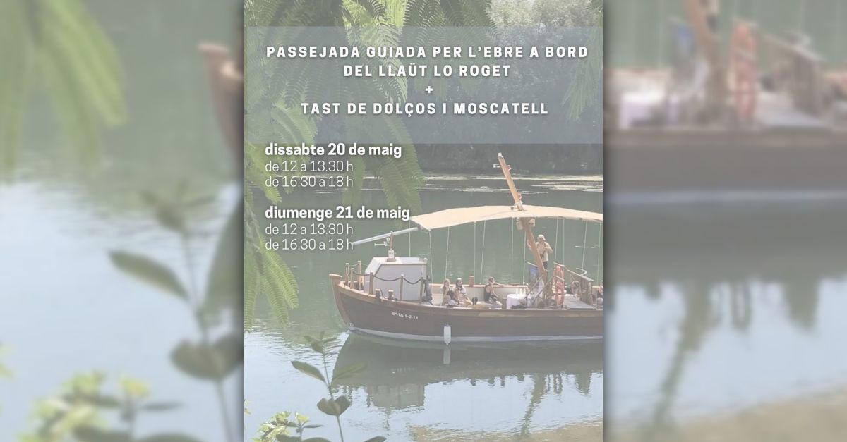 Passejada guiada per lEbre a bord de lo Roget ms tast de dolos i moscatell