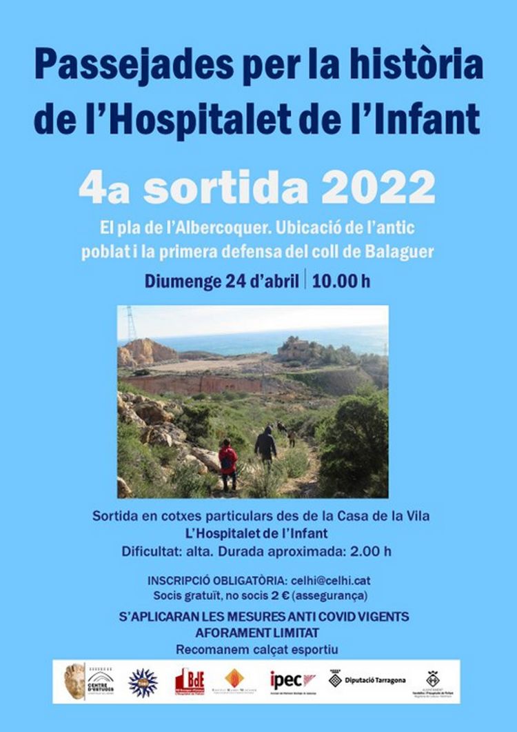 4a sortida Passejades per la histria / 24-04-2022, a les 10 h a lHospitalet de lInfant