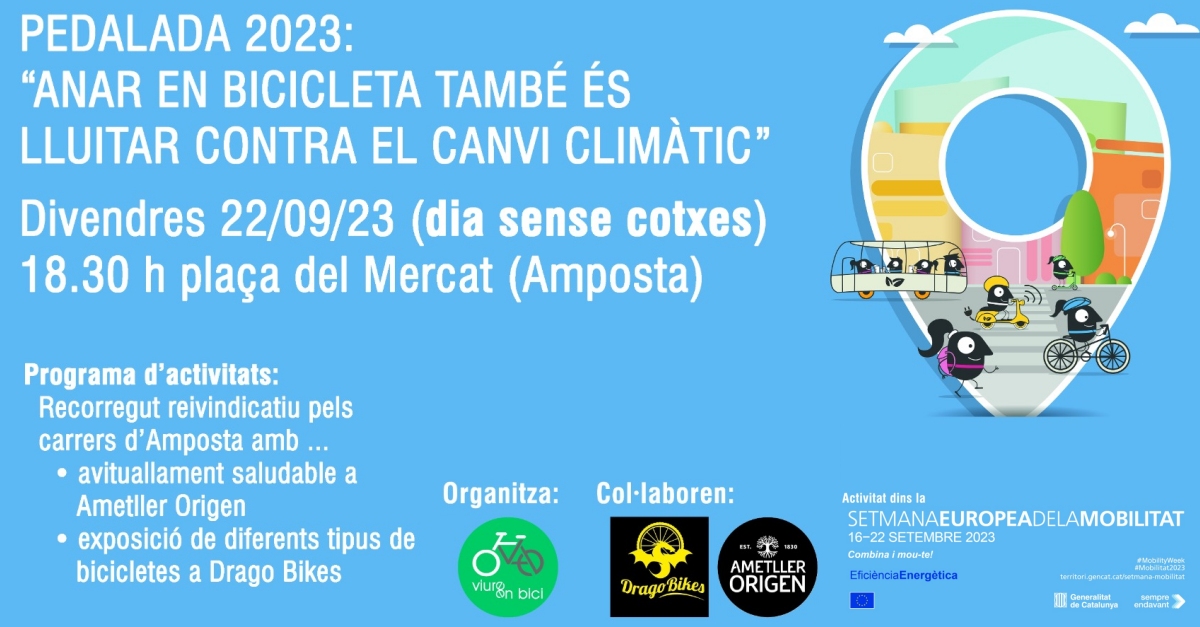 Pedalada 2023: Anar en bicicleta tamb s lluitar contra el canvi climtic