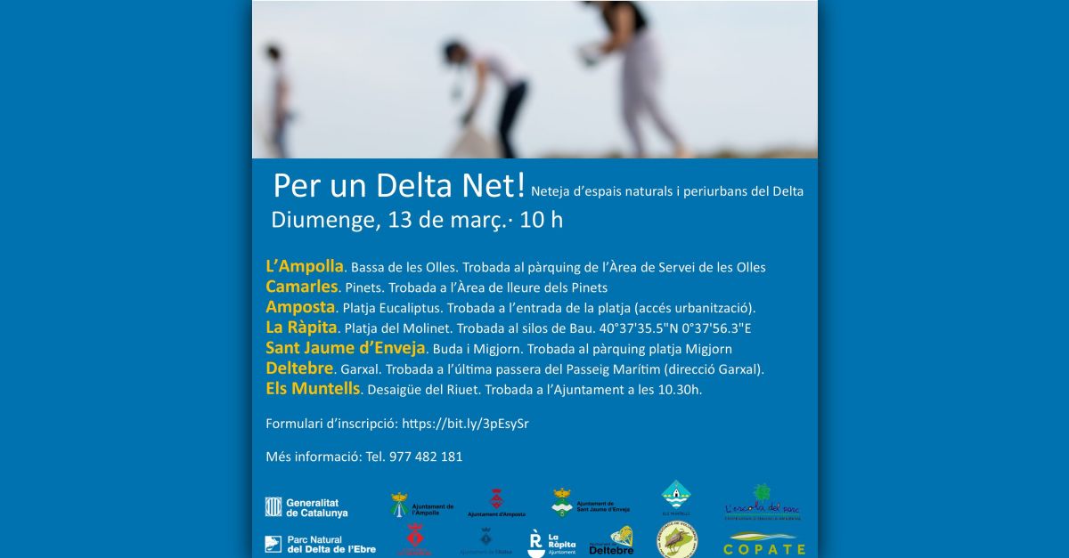 Per un Delta Net. Neteja despais naturals: Buda i Migjorn [SUSPS] 