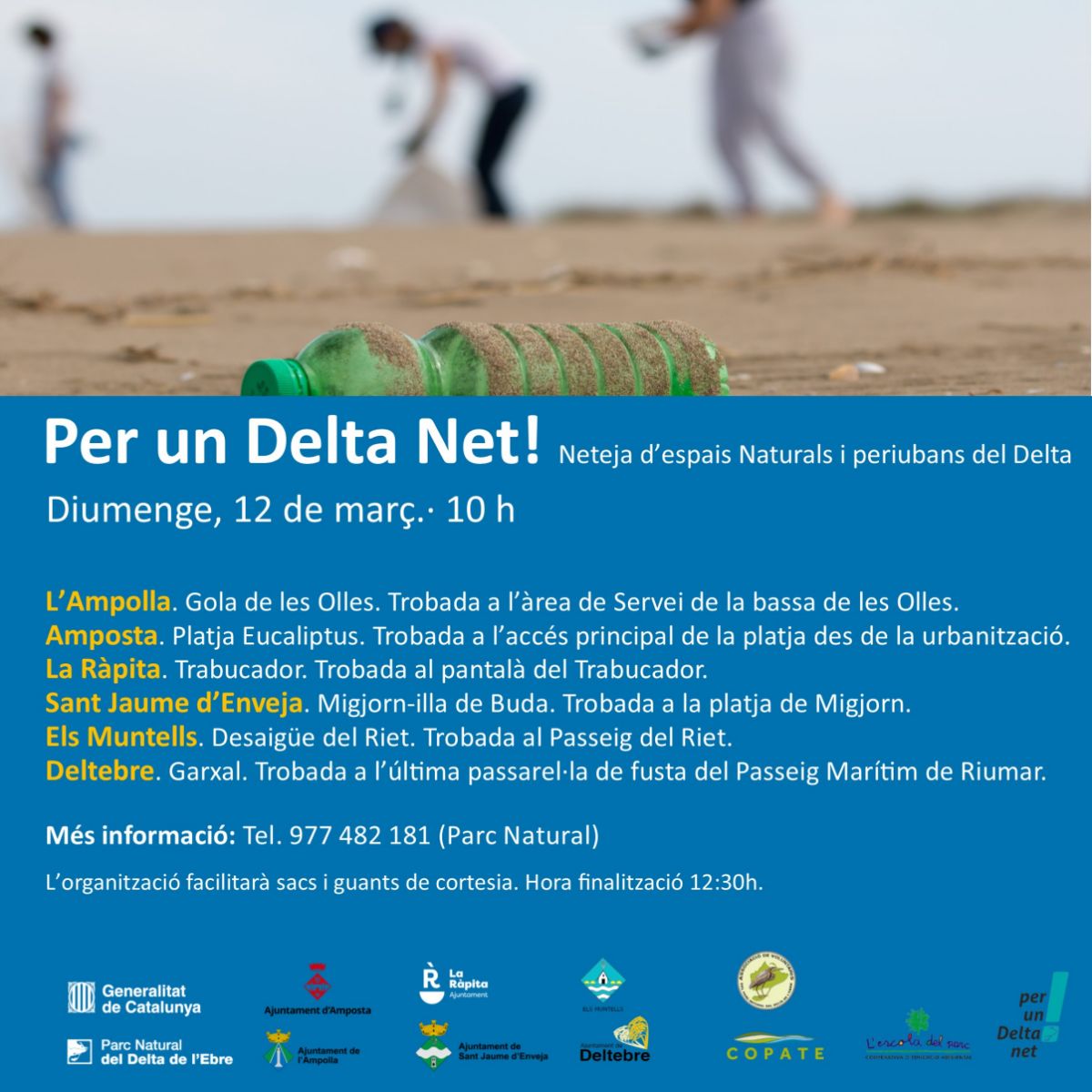 Per un Delta net! Jornada de neteja a la platja dEucaliptus