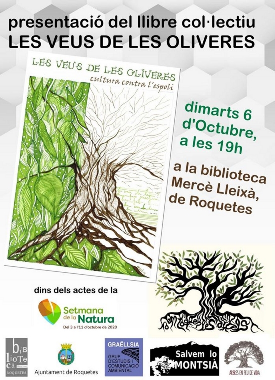 Setmana de la Natura 2020: Presentaci del llibre collectiu Les veus de les oliveres