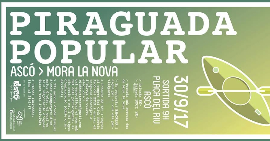 Piraguada popular Asc > Mra la Nova