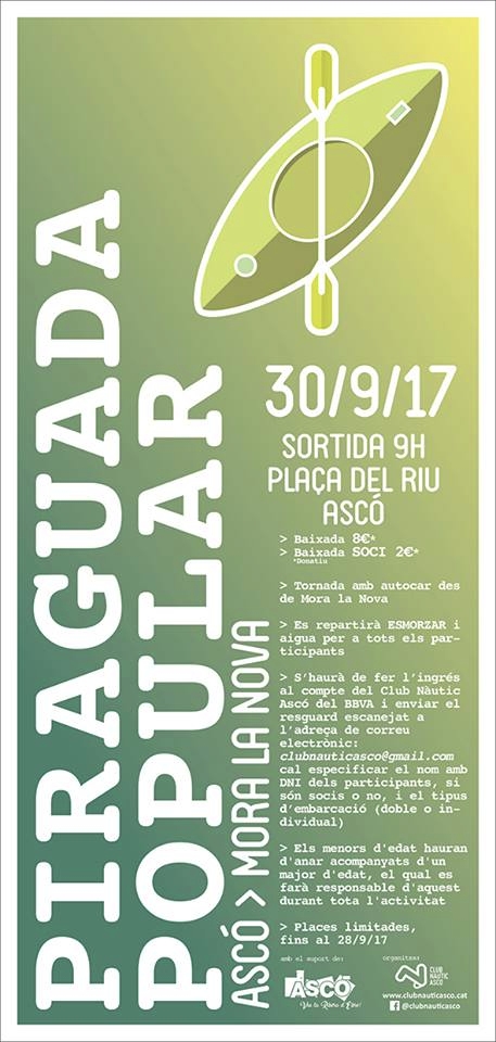 Piraguada popular Asc > Mra la Nova