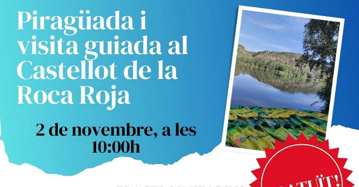 Piraguada y visita guiada al Castellot de la Roca Roja