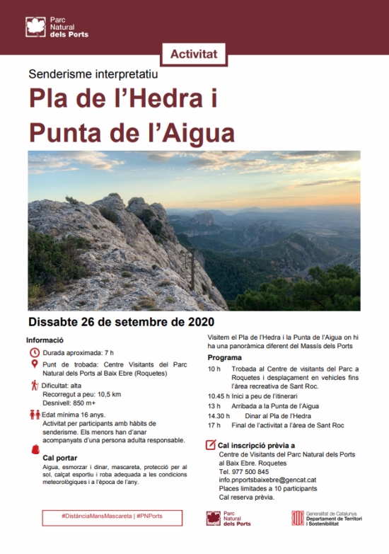 Senderisme interpretatiu: Pla de lHedra i Punta de l’Aigua