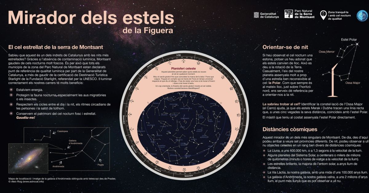 El Parc Natural de Montsant installa plafons per a l’observaci del cel nocturn | EbreActiu.cat, revista digital d’oci actiu | Terres de l’Ebre ...