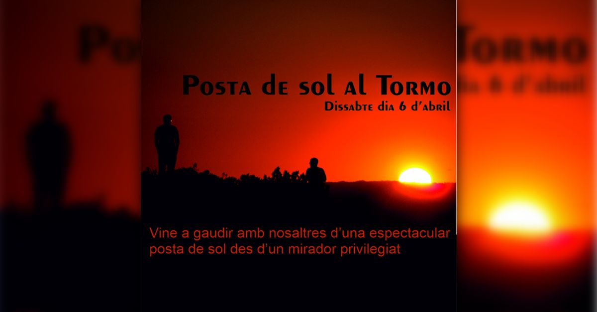 Puesta de sol al tormo