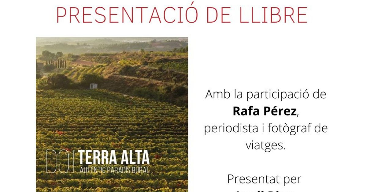 Presentaci del llibre DO Terra Alta