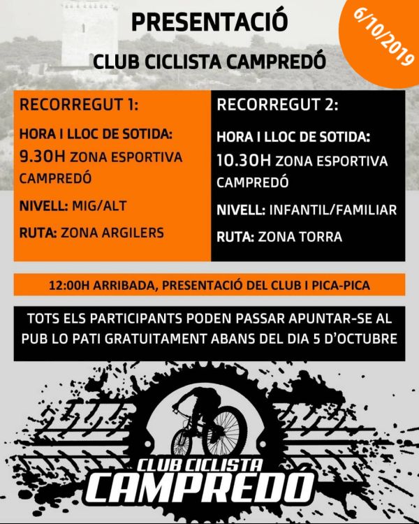 Presentaci del Club Ciclista Campred