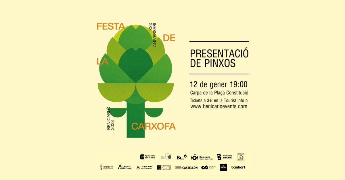 Festa de la Carxofa de Benicarl: presentaci de pinxos