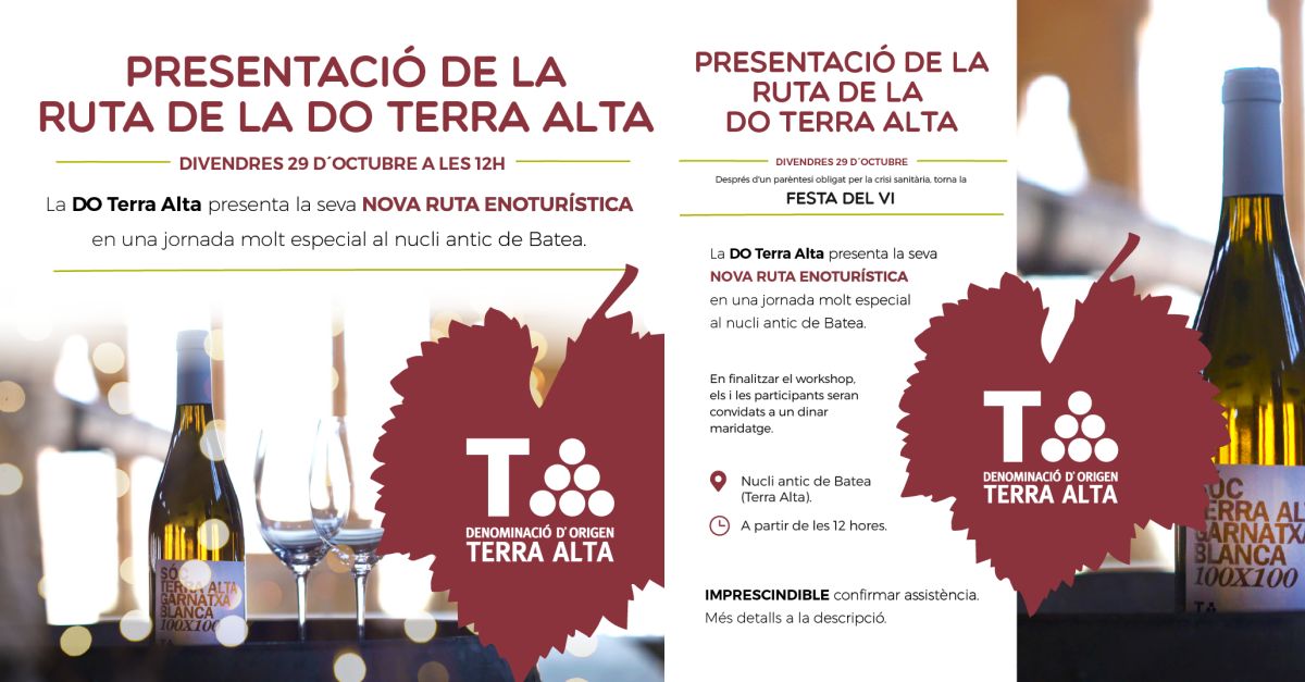 Presentaci de la Ruta de la DO Terra Alta