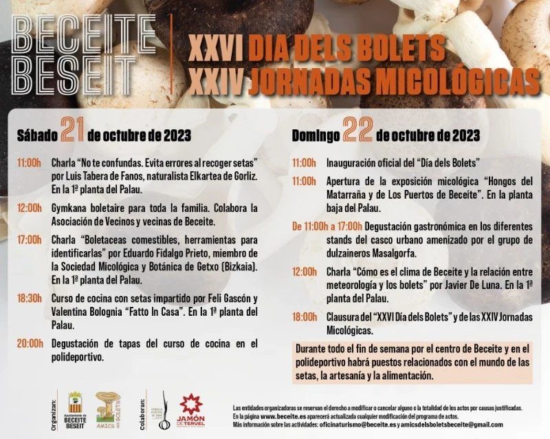 XXVI Da de las Setas y XXIV Jornadas micolgicas